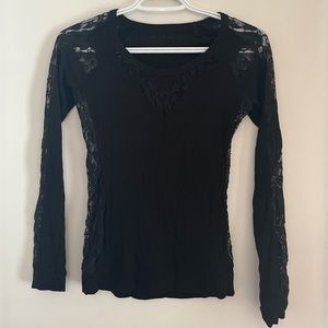 Bebe Black Lace V-Neck - 9/10 Condition